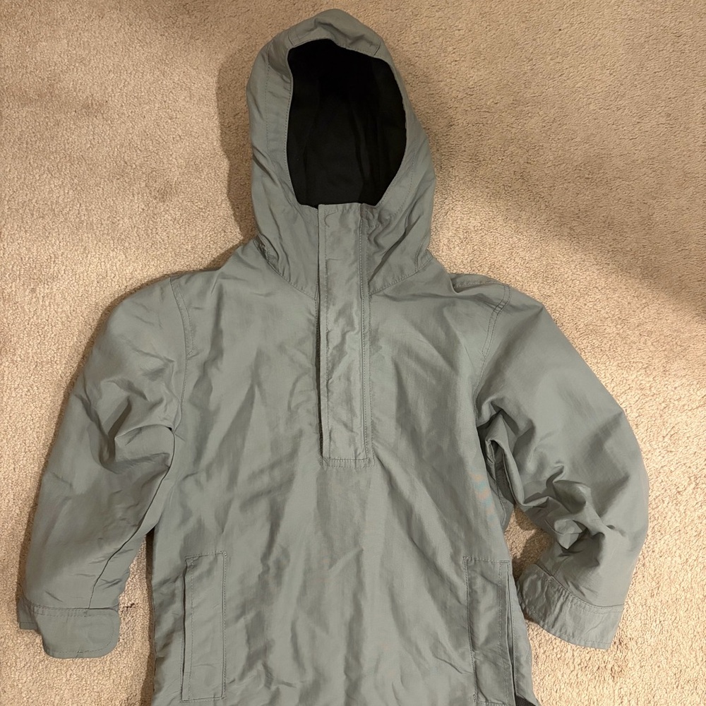 GAP Kids Hooded Rain Anorak in Sage Green